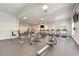 Well-equipped fitness center featuring treadmills, stationary bikes, and weight machines at 21228 Sandal Foot Dr, Venice, FL 34293