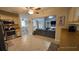 Kitchen with stainless steel appliances and view to living area at 23046 Foote Ave, Port Charlotte, FL 33952