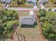 Bird's eye view of house and property showing lot lines at 2462 Ensenada Ln, North Port, FL 34286