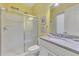 Bathroom with shower, toilet and granite countertop at 2864 Mill Creek Rd, Port Charlotte, FL 33953