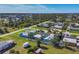 Wide aerial view of neighborhood with ocean view at 2871 13Th St, Englewood, FL 34224