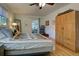 Main bedroom with hardwood floors and spacious closet at 421 Riviera St, Venice, FL 34285