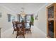 Elegant dining room with glass table and wicker chairs at 4557 Colleen St, Port Charlotte, FL 33952