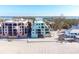 Beachfront property aerial view, showcasing modern design at 50 Meredith Dr # 12, Englewood, FL 34223