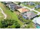 Aerial view of home and surroundings at 70 Marker Rd, Rotonda West, FL 33947