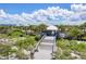 Beachfront pavilion with boardwalk access, offering shade and picnic areas at 7510 Kenway St, Englewood, FL 34224