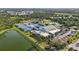 Aerial view of community center with tennis courts and parking at 839 E 4Th St, Englewood, FL 34223