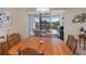 Bright dining room overlooking the pool and patio at 8626 Agate St, Port Charlotte, FL 33981