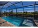 Refreshing swimming pool with spa and screened enclosure at 8626 Agate St, Port Charlotte, FL 33981