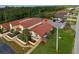 Aerial view of the property, showcasing its location and surrounding buildings at 93 Boundary Blvd # 301, Rotonda West, FL 33947