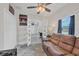 Home office with built-in desk and access to another room at 11247 Euler Ave, Englewood, FL 34224