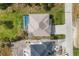 High-angle view of the property and surrounding area at 1169 Boundary Blvd, Rotonda West, FL 33947