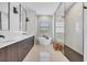 Spa-like bathroom with freestanding tub and walk-in shower at 1169 Boundary Blvd, Rotonda West, FL 33947