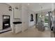 Kitchen nook with white cabinets and black and white decor at 12953 N Marsh Dr, Port Charlotte, FL 33953