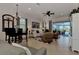 Spacious living room with water view and plenty of natural light at 12953 N Marsh Dr, Port Charlotte, FL 33953