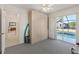 Bonus room with pool view and built-in storage at 197 Bunker Rd, Rotonda West, FL 33947
