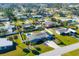 Aerial view of a house with a pool and large backyard at 221 E Wentworth St, Englewood, FL 34223