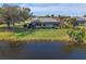 Backyard oasis with pool and canal view at 249 Sportsman Rd, Rotonda West, FL 33947