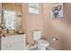 Clean and well-maintained guest bathroom with updated fixtures at 249 Sportsman Rd, Rotonda West, FL 33947