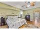 Large main bedroom with ample closet space and ceiling fan at 249 Sportsman Rd, Rotonda West, FL 33947