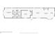 Floor plan showing a 2 bed, 2 bath layout at 255 Boundary Blvd # 105, Rotonda West, FL 33947
