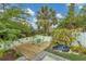 Small patio with table and chairs, perfect for outdoor dining at 255 Boundary Blvd # 105, Rotonda West, FL 33947