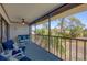 Relaxing screened balcony overlooking lush landscape at 4260 Placida Rd # 24B, Englewood, FL 34224