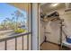 Convenient storage closet with shelving at 4260 Placida Rd # 24B, Englewood, FL 34224