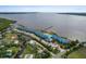 Aerial view of waterfront community and marina at 4410 Warren Ave # 107, Port Charlotte, FL 33953