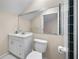 Clean bathroom with a toilet, sink, and shower at 4410 Warren Ave # 503, Port Charlotte, FL 33953