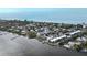 Beautiful aerial view of the coastline showing homes and waterfront at 5031 N Beach Rd # 116, Englewood, FL 34223