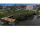 Private dock providing access to the water at 5031 N Beach Rd # 116, Englewood, FL 34223