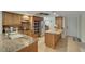Open concept kitchen with granite island at 5031 N Beach Rd # 116, Englewood, FL 34223