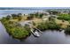 Aerial view of a boat ramp and small park by the water at 5400 Jennings Blvd, Port Charlotte, FL 33981