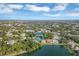 Aerial view showing a house nestled in a residential neighborhood at 6256 Pennell St, Englewood, FL 34224