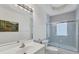 Bathroom with tub, shower, and single vanity at 6256 Pennell St, Englewood, FL 34224