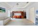 Bedroom with bunk bed, couch, and lots of storage at 6256 Pennell St, Englewood, FL 34224