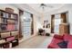 Home office with built-in shelving and window at 6256 Pennell St, Englewood, FL 34224