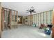 Under construction living room with wood framing at 810 Harvard St, Englewood, FL 34223