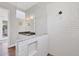 Walk-in shower with subway tile, pebble floor, and glass enclosure at 9000 Falcon Ct, Venice, FL 34293