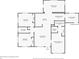 Floor plan showing a 3 bedroom, 2 bathroom house with living room, kitchen and dining area at 9261 Saint Catherine Ave, Englewood, FL 34224