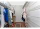 Walk-in closet with wire shelving and ample storage at 9822 Gulfstream Blvd, Englewood, FL 34224