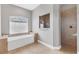 Bathroom with large shower and garden tub at 116 Hercules Dr, Rotonda West, FL 33947