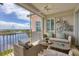 Relaxing balcony overlooking scenic waterfront views at 13213 Gasparilla Rd # B601, Placida, FL 33946