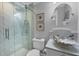 Spa-like bathroom with unique sink and walk-in shower at 13213 Gasparilla Rd # B601, Placida, FL 33946