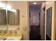 Clean bathroom with a shower/tub combo and vanity at 13537 Bennett Dr, Port Charlotte, FL 33981