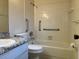Bathroom with granite countertop and updated fixtures at 13537 Bennett Dr, Port Charlotte, FL 33981