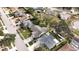 Aerial view of a single Gathering home with a large backyard and driveway at 1441 Strada D Oro, Venice, FL 34292