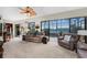 Gathering room with canal views and comfortable seating at 14448 Edna Cir, Port Charlotte, FL 33981