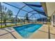 Enclosed, refreshing pool with canal views at 162 Annapolis Ln, Rotonda West, FL 33947